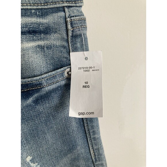 NEW Gap 1969 True Skinny Jeans Distressed 30 Regular Light Blue Denim - Picture 3 of 13